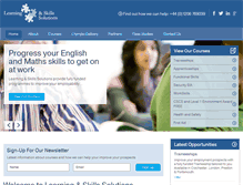 Tablet Screenshot of learningandskillssolutions.com